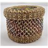 Image 4 : Native American Indian Beaded Pine Needle Basket