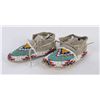 Image 3 : Plains Native American Indian Beaded Moccasins
