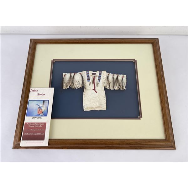 Jackie Sevier Painted Miniature Indian Dress