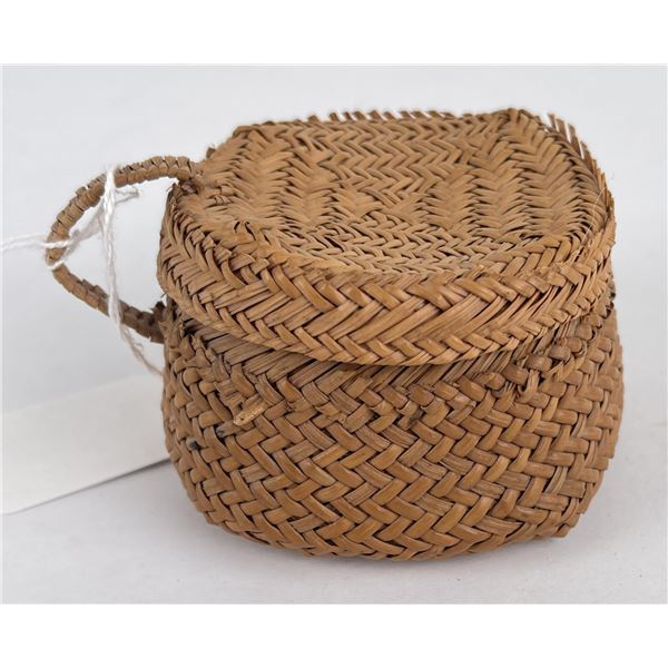 Yaqui Lidded Basket Sonora Mexico