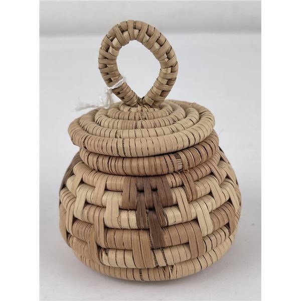 African Lidded Basket