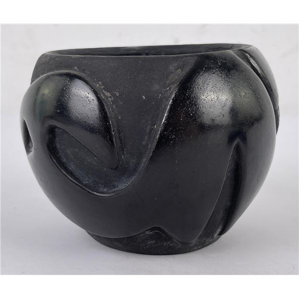 Madeline Santa Clara Pueblo Black on Black Pot