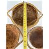 Image 8 : Lot of 3 South Pacific Coconut Shell Baskets