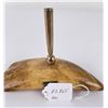 Image 10 : Antique Eskimo Inuit Whale Tooth Pen Stand
