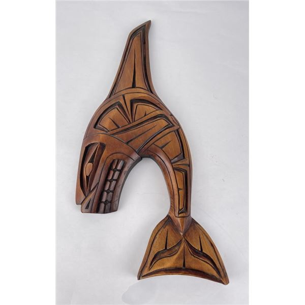 Northwest Coast Haida Indian Whale Carving