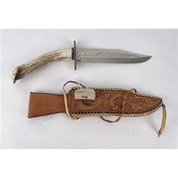 Native American Indian Made Knife and Sheath
