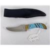 Image 5 : Stabilized Turquoise Hunting Knife