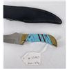 Image 7 : Stabilized Turquoise Hunting Knife