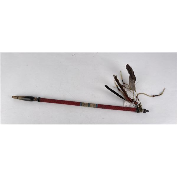 Eastern Woodlands Indian Beaded Peace Pipe