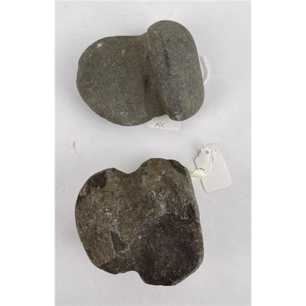 Ancient Native American Indian Stone Axe Heads