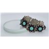Image 2 : Taxco Sterling Silver Turquoise Link Bracelet