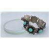 Image 4 : Taxco Sterling Silver Turquoise Link Bracelet