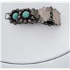 Image 7 : Taxco Sterling Silver Turquoise Link Bracelet