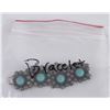 Image 9 : Taxco Sterling Silver Turquoise Link Bracelet