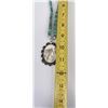 Image 4 : Navajo Sterling Turquoise Scrimshaw Necklace