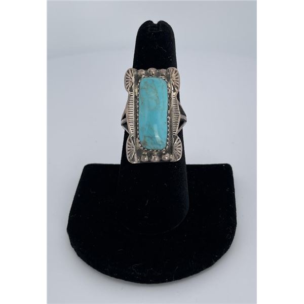 Navajo Turquoise Sterling Silver Ring