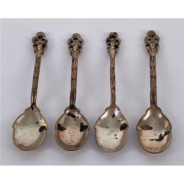 European Coin Silver Demitasse Spoons