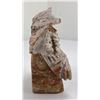 Image 2 : Carved Alabaster Native American Indian Sculpture