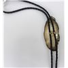 Image 6 : Alaskan Eskimo Inuit Fossil Walrus Bolo Tie