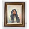 Image 1 : George McKee Cochran Indian Painting on Canvas