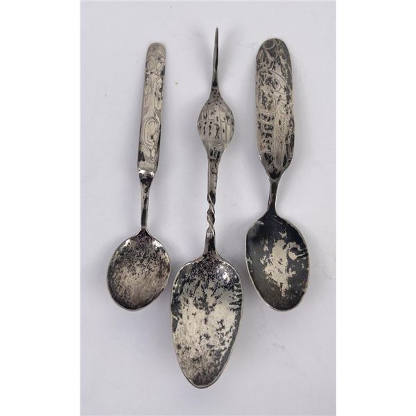 Northwest Coast Tlingit Haida Sterling Spoons