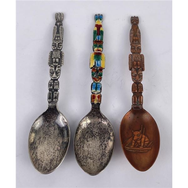 Northwest Coast Tlingit Haida Sterling Spoons