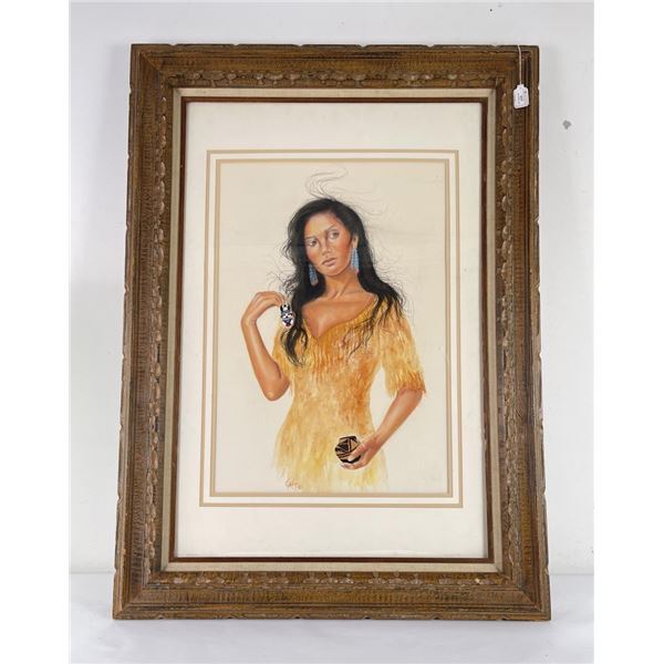 Cathy Corcilius Indian Maiden Painting