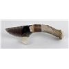 Image 1 : Bo Earls Handmade Obsidian Horn Handle Knife