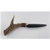 Image 3 : Bo Earls Handmade Obsidian Horn Handle Knife