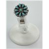 Image 1 : Zuni Sterling Silver Turquoise Petit Point Brooch
