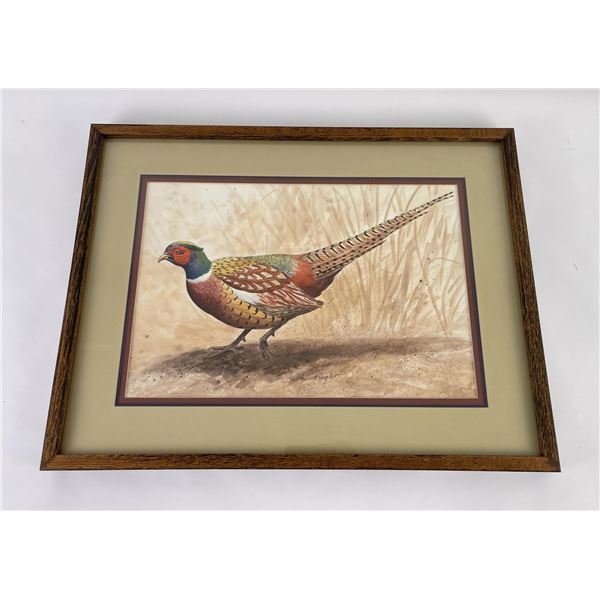 Joseph Thornbrugh Montana Pheasant Watercolor