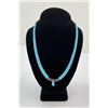Santo Domingo Indian Turquoise Coral Necklace