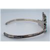 Image 2 : Zuni Sterling Turquoise Petit Point Bracelet