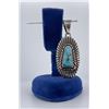 Navajo Turquoise Sterling Silver Necklace Pendant