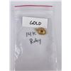 Image 5 : 14k Gold Ruby Necklace Pendant