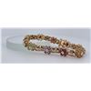 Sterling Silver Gold Wash Tennis Bracelet