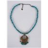 Image 3 : Navajo Sterling Silver Turquoise Necklace
