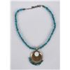 Image 6 : Navajo Sterling Silver Turquoise Necklace