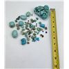 Image 2 : Group of Turquoise and Howlite Beads