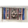 Image 1 : Southwest Mexican Indian Pattern Blanket Rug