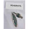 Image 3 : Chip Inlay Navajo Sterling Necklace Pendants
