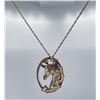 Image 2 : Gorham Sterling Silver Gold Unicorn Necklace