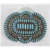 Image 1 : Antique Zuni Turquoise Petit Point Brooch