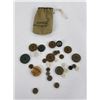 Image 1 : WW1 WWI US Army Replacement Buttons Bag