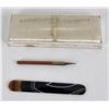 Image 1 : Victorian Agate Letter Opener and Pencil