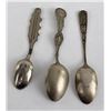 Image 2 : Group of 3 Souvenir Spoons Yellowstone Park
