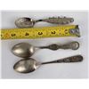Image 6 : Group of 3 Souvenir Spoons Yellowstone Park