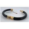 Image 3 : Chinese Black Jade Clasp Bangle Bracelet