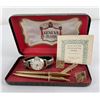 Image 1 : Geneva Harvester Watch Cufflink Pen Set