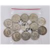 Image 3 : Lot of 13 40% Kennedy Silver Half Dollars